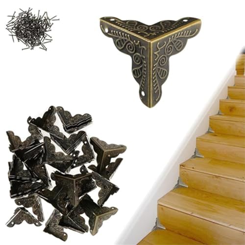 100PCS Stair Dust Corners for Wooden Steps Antique Q798
