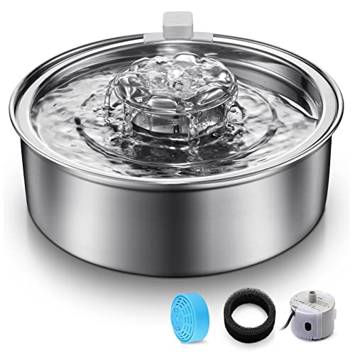 Stainless Steel 2.0L Automatic Circulating Cat Water Fountain B525629