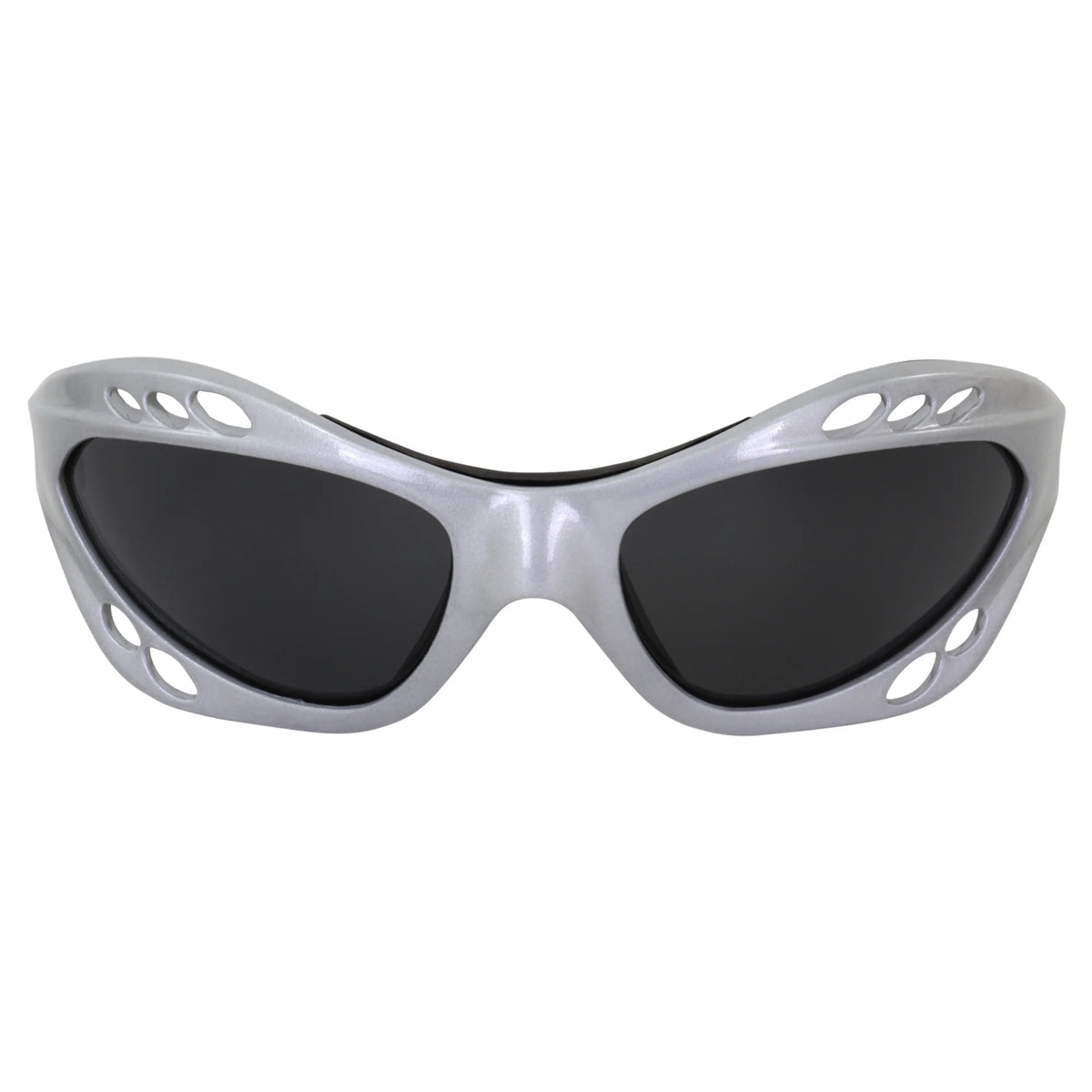 3 Pairs Padded Polarized Sunglasses with Strap, Silver & Black Frames with Smoke Lens & Black Frame with Purple Mirror Lens X88745