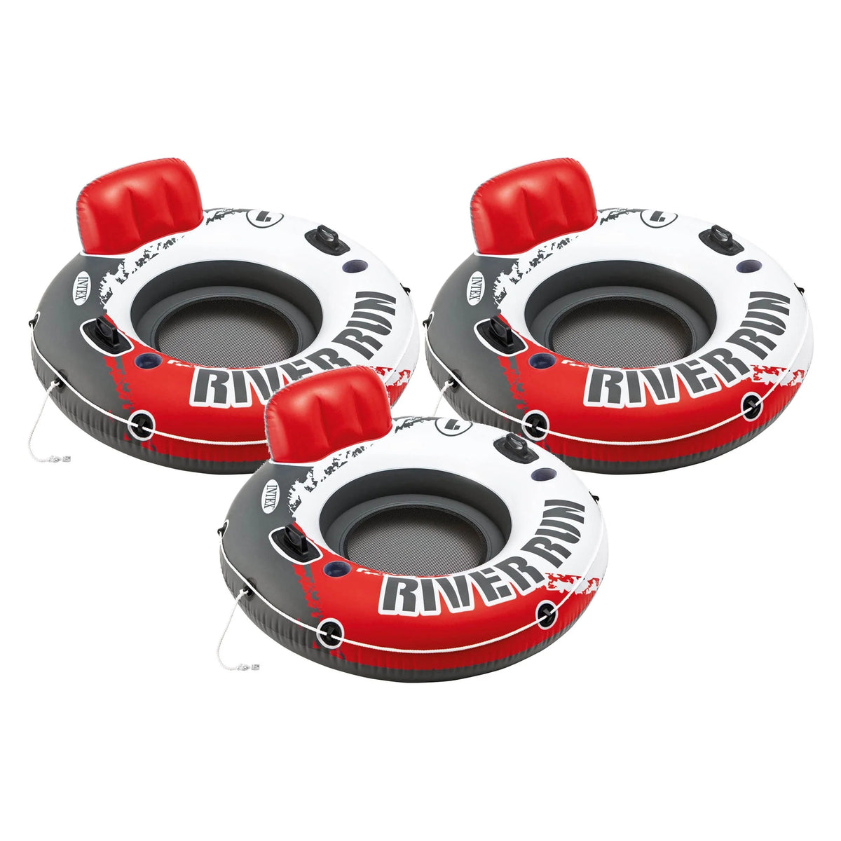 Red 3 Pack Inflatable Floating Water Tube Y29457