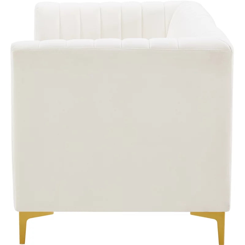 Cream Velvet Modular Sofa I916724