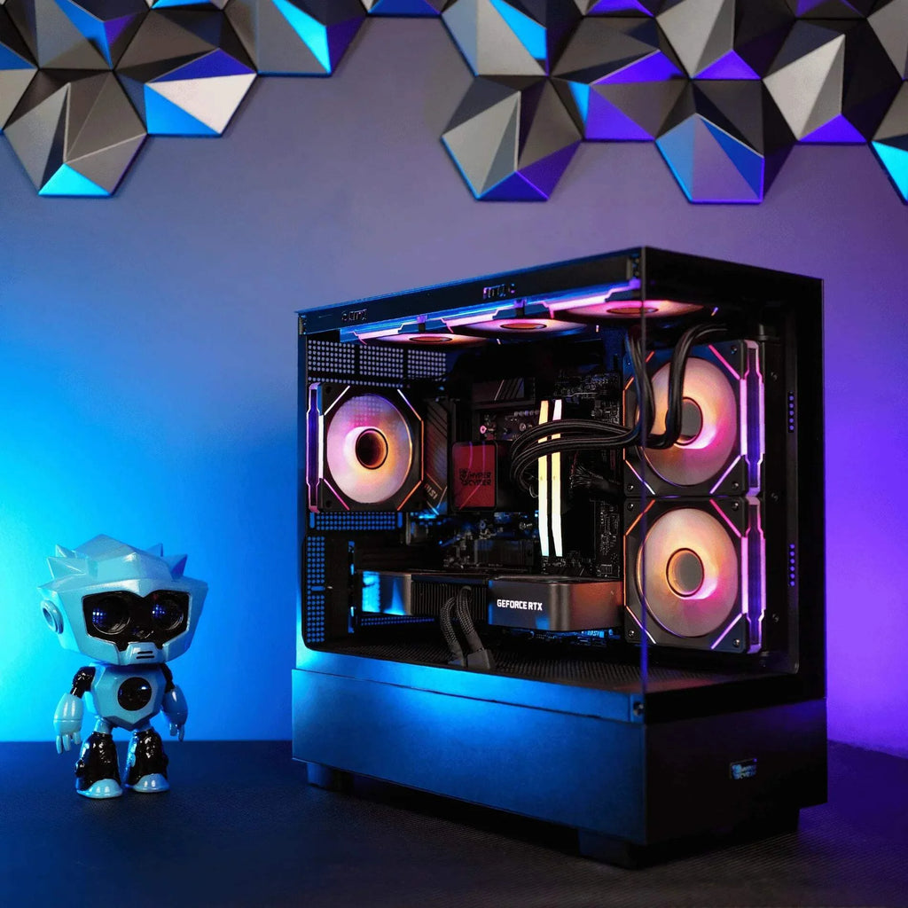 AMD Ryzen 7 9800X3D NVIDIA GeForce RTX 4070 Gaming PC U82731