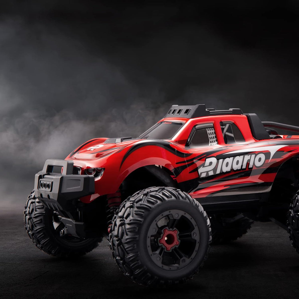 Red Black White 1:16 RC Monster Truck with 2 Batteries U980