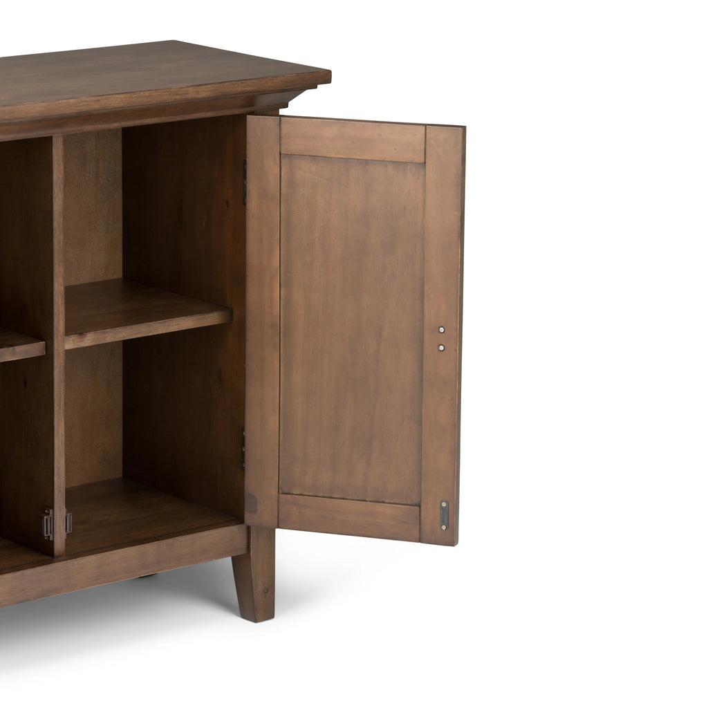 32 inch Wide Transitional Low Storage Cabinet in Rustic Natural Aged Brown H957136
