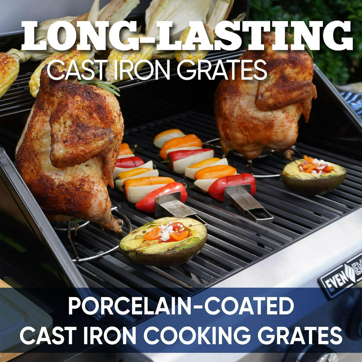 Silver Black Gas 4-Burner Grill Q205