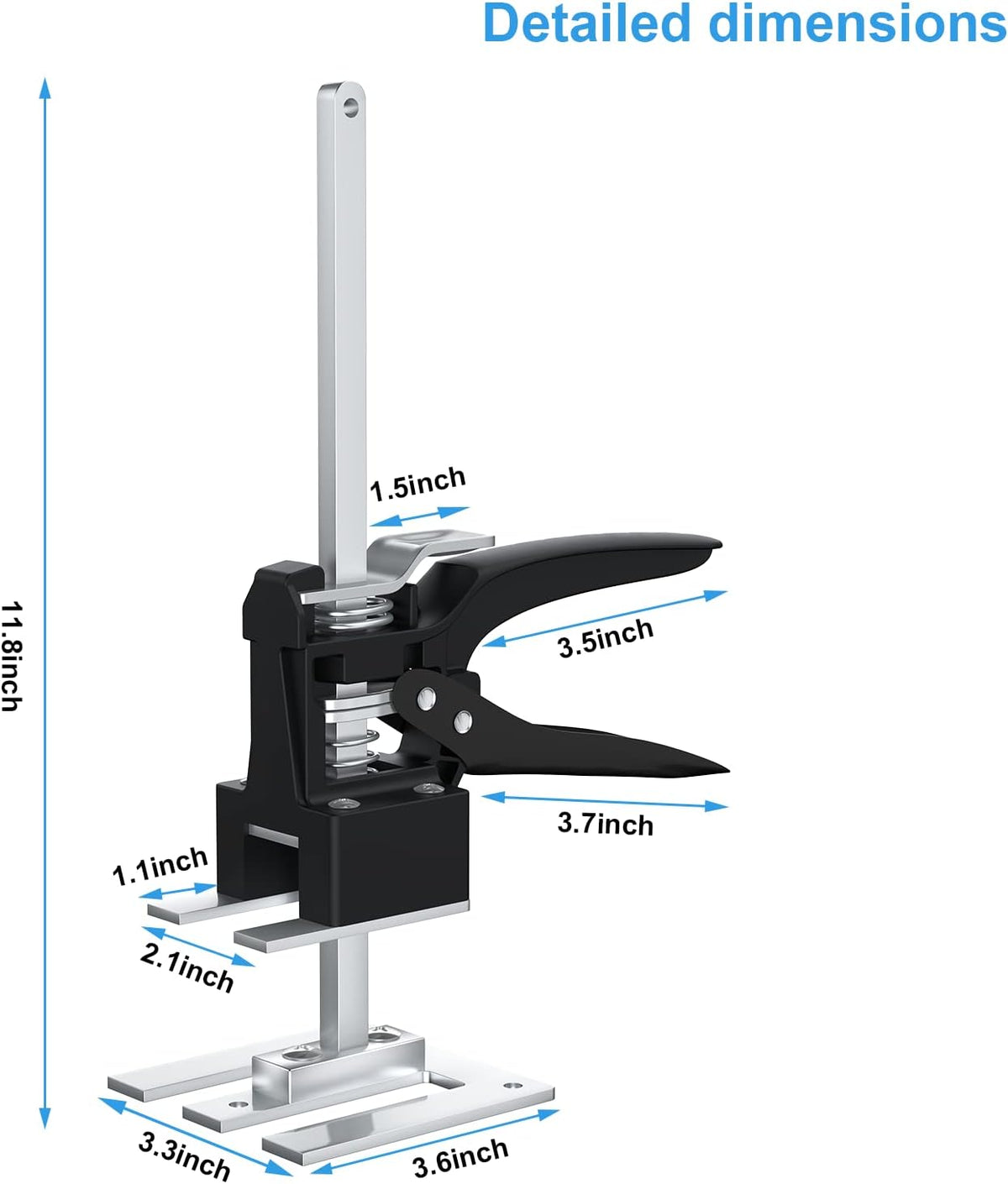 12inch Portable Height Adjustable Labor-Saving Arm Lift Jack (2PCS) L1102