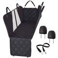Black XL Dog Seat Covers with Mesh Design G859