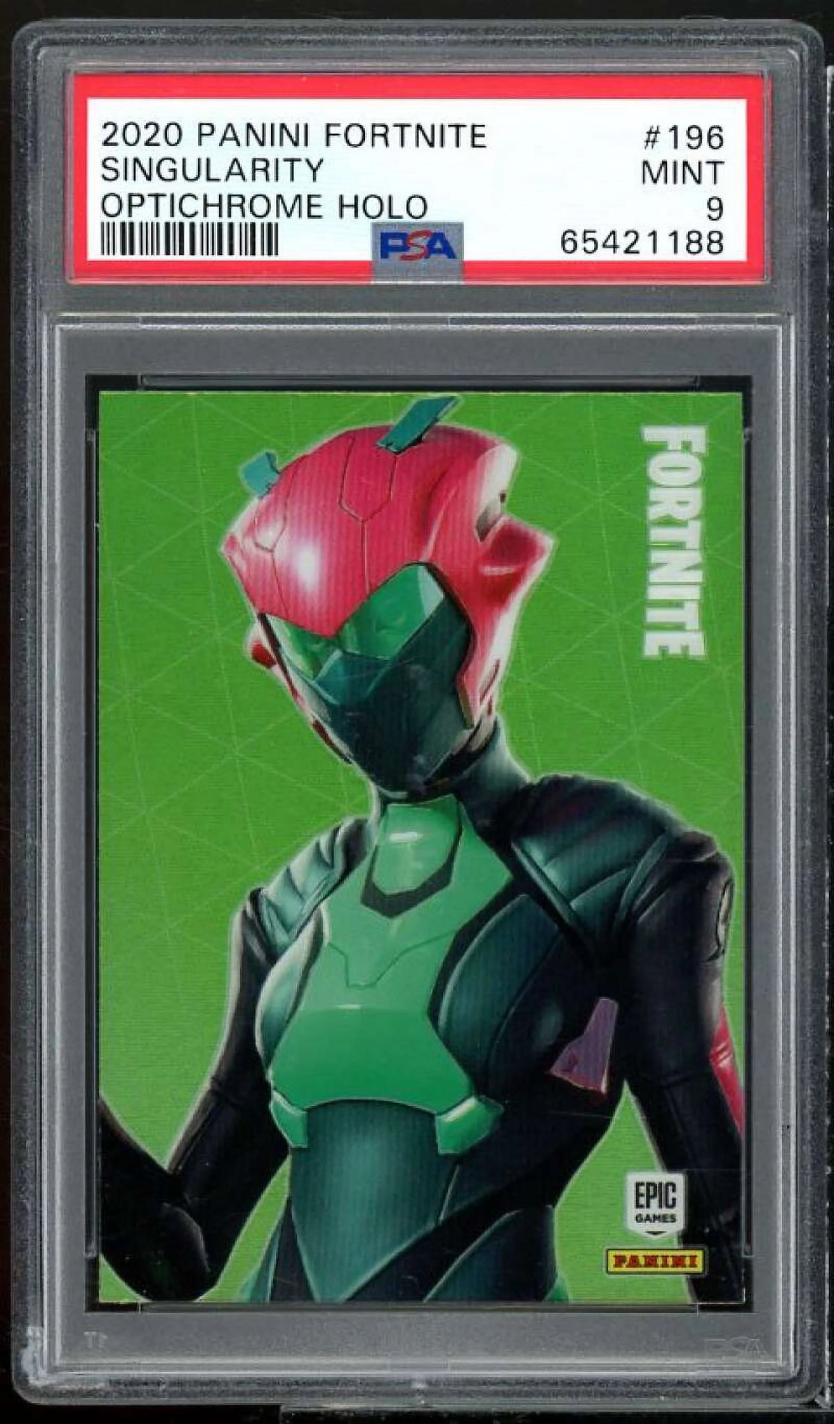 2020 Panini Fortnite USA Optichrome Holo #196 PSA 9 B74259