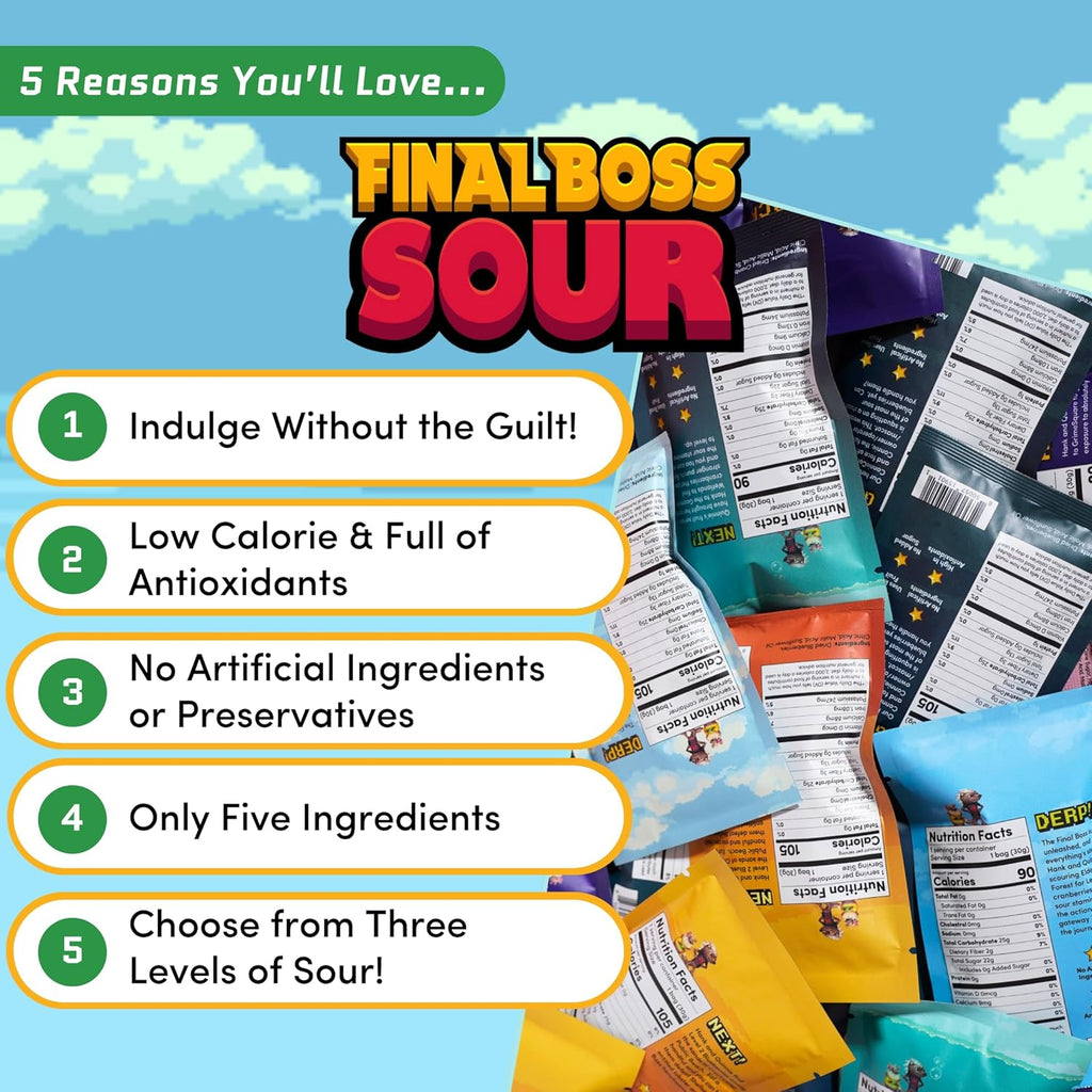 Natural Chewy Sour Gummies, 1.06oz, 27 Pack G362