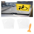 6.3×6.3 Inch Clear Window Static Cling Film Decals (6 Sheets) T56125