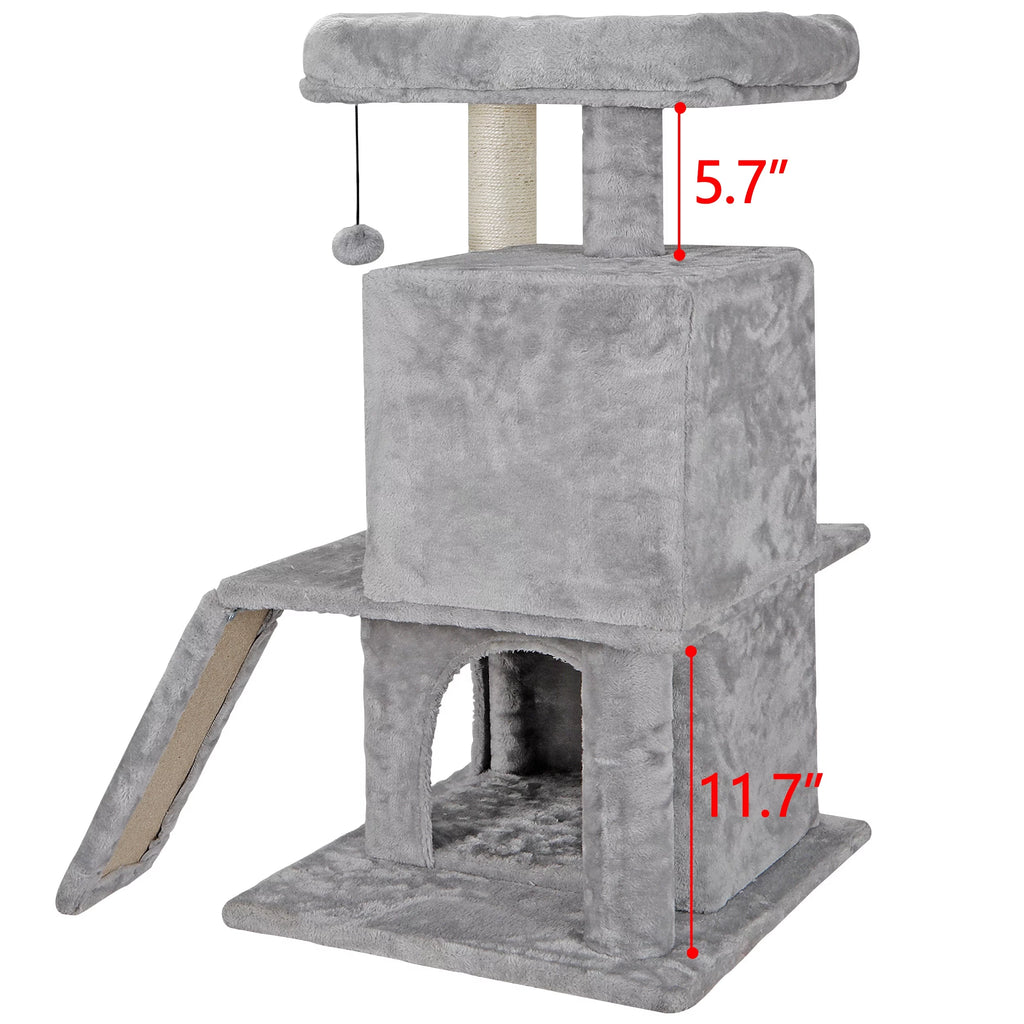 34-in Cat Tree & Scratching Post Tower G877