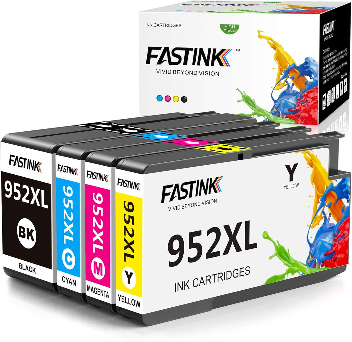 Compatible HP 952xl Ink Cartridges Combo Pack, 1 Black 1 Cyan 1 Magenta 1 Yellow, Pack of 2 G8318
