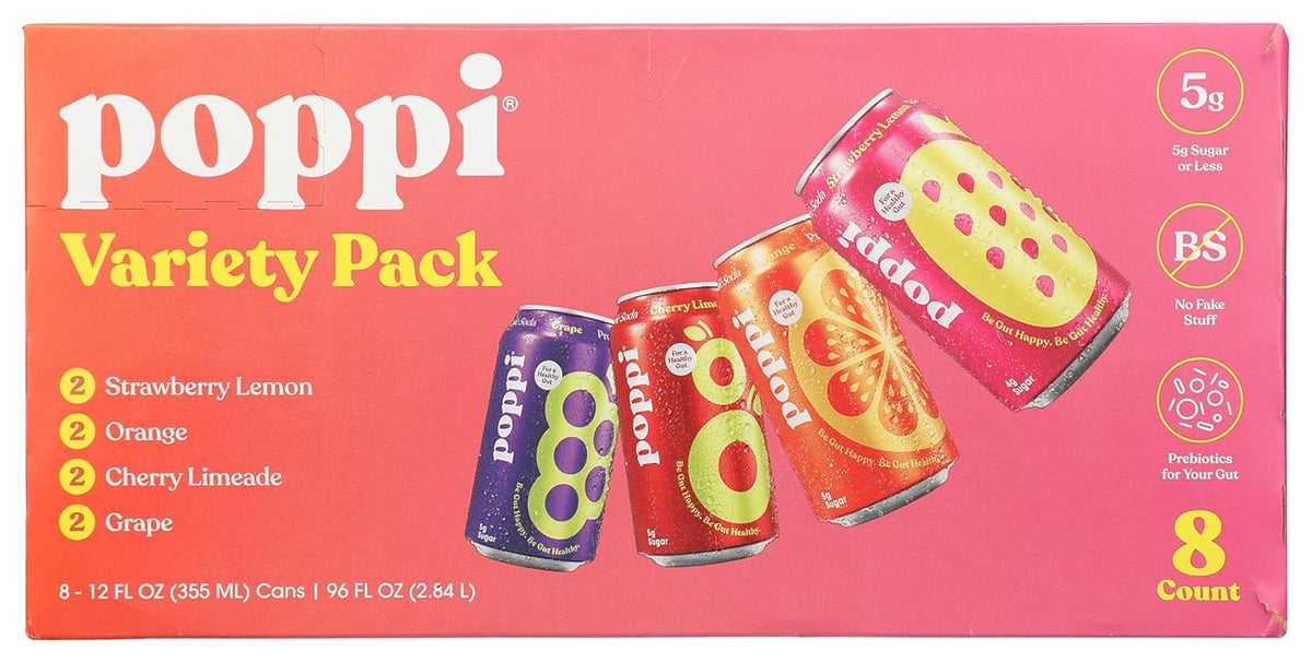 Poppi Probiotic Soda 8pk, 12 FZ N5225