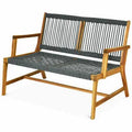 Acacia Wood 2-Person Patio Bench Y185