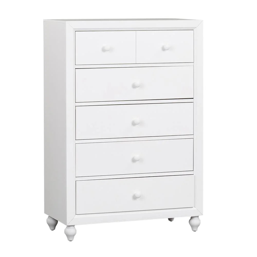 White 5 Drawer Chest U708413