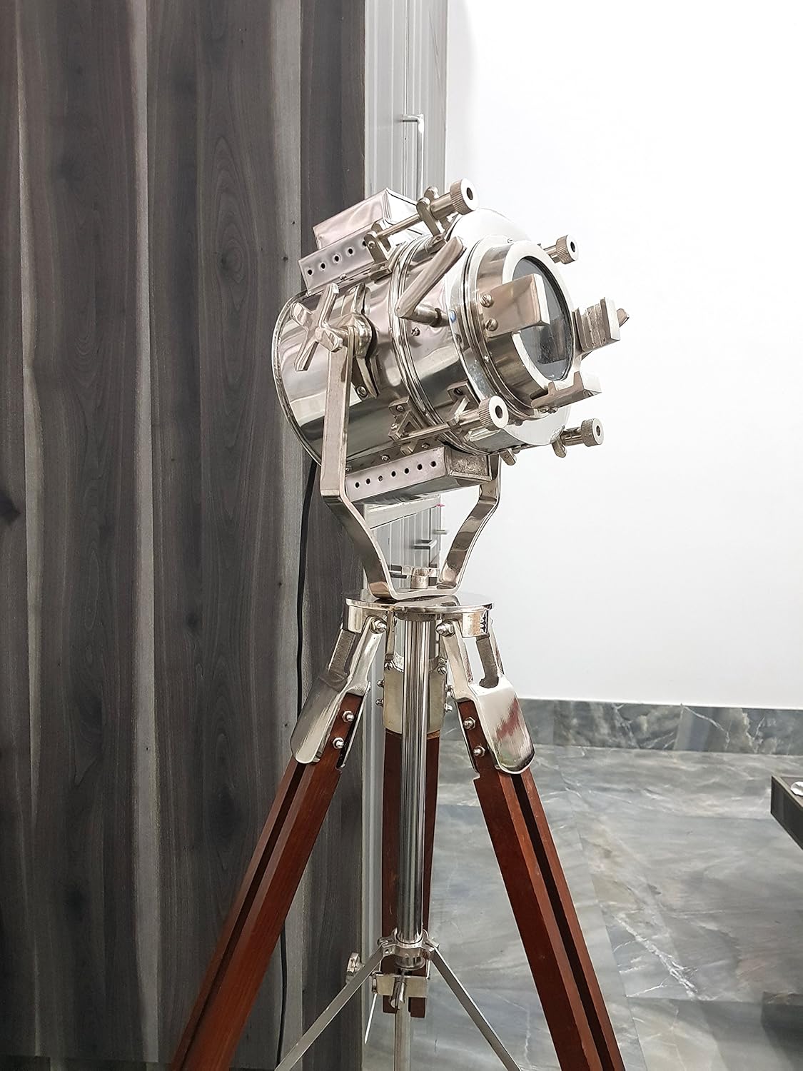 Chrome Tripod Floor Lamp Y71116