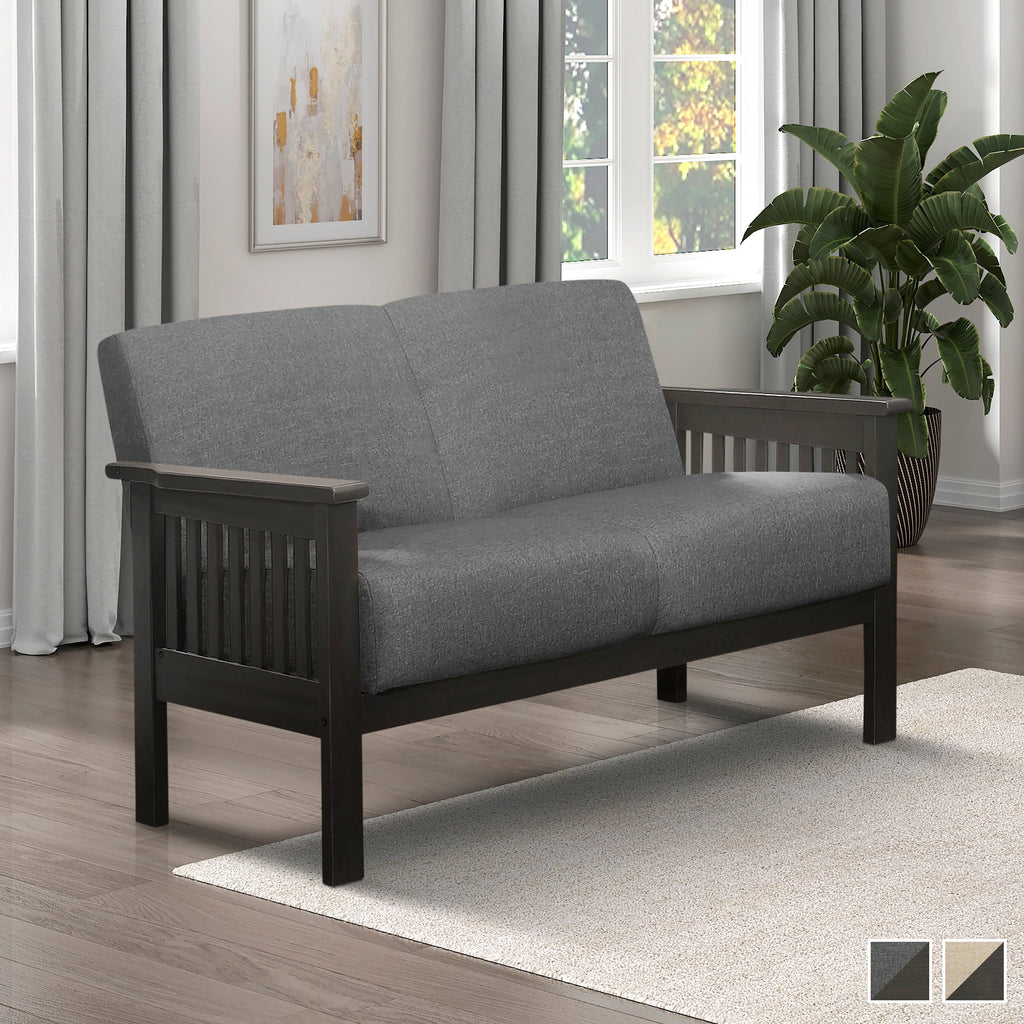 Light Brown Loveseat D7071