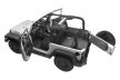Jeep JK 2Dr Rear 5Pc Cargo Kit with Tailgate & Tub Liner C660
