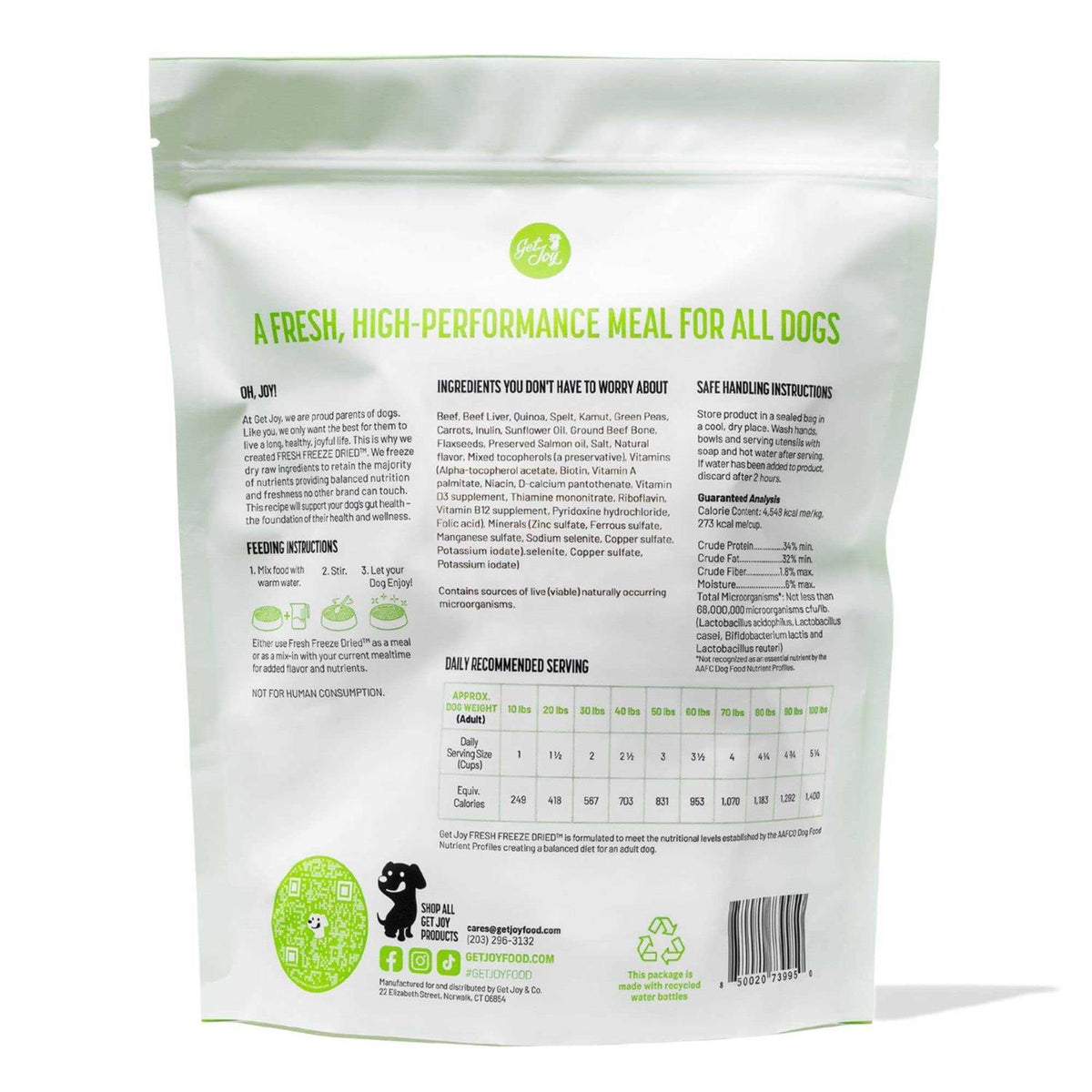 Freeze Dried Raw Beef Dog Food V821474