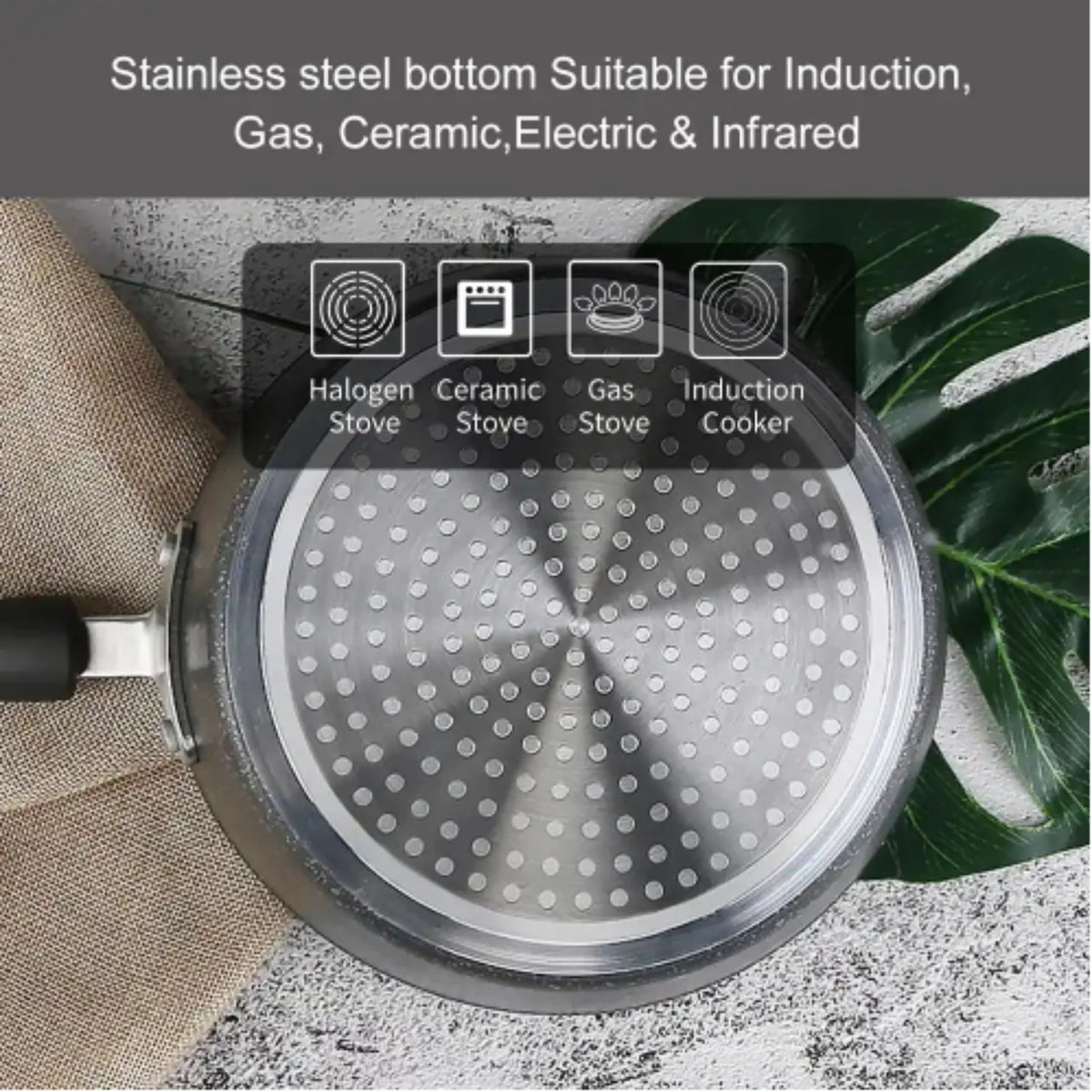 Aluminum 2.5 Quart Sauce Pan with Glass Lid D544686