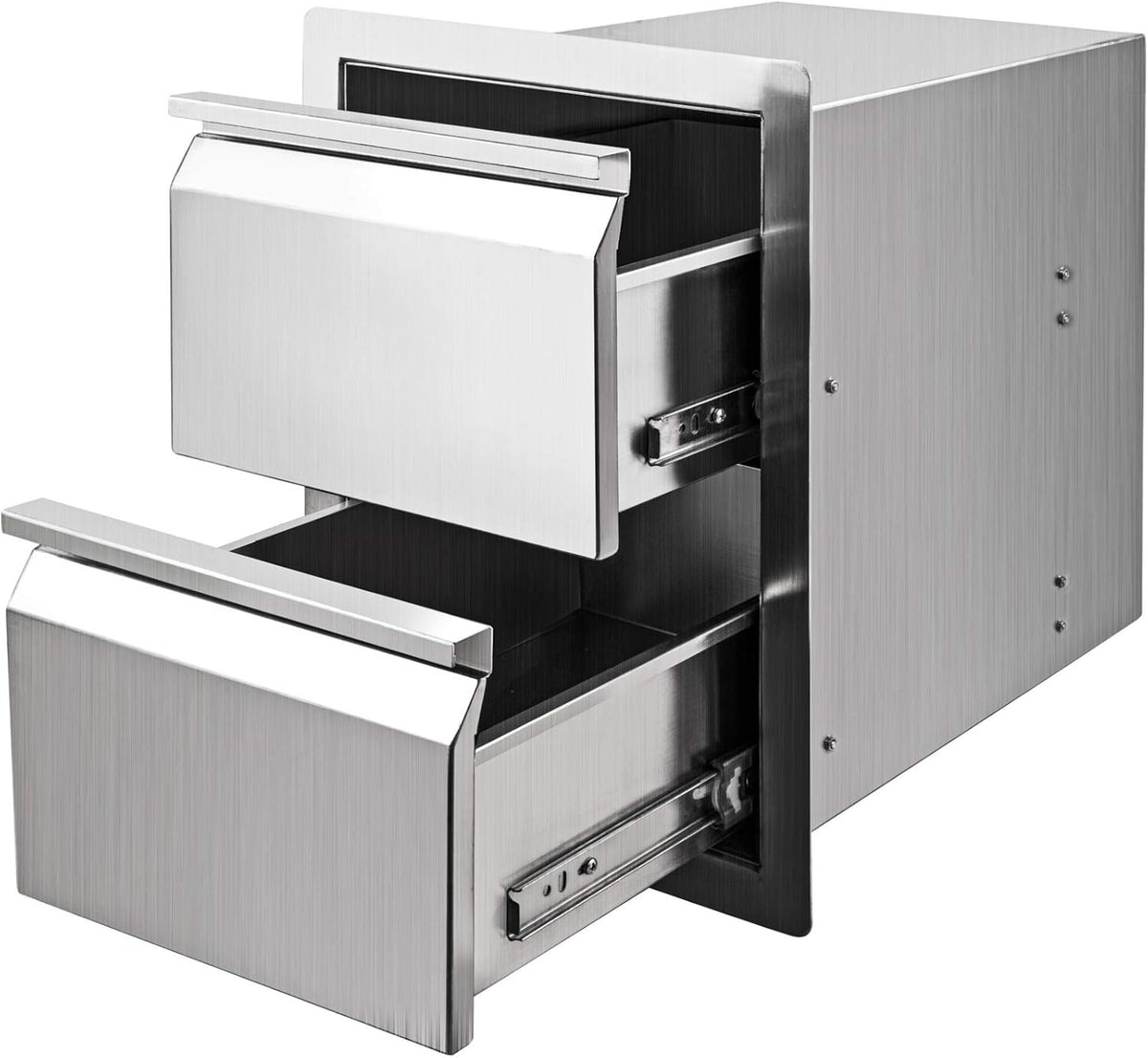 14 x 18 x 16 Inch SUS 304 Stainless Steel Double Access Drawers Z39873