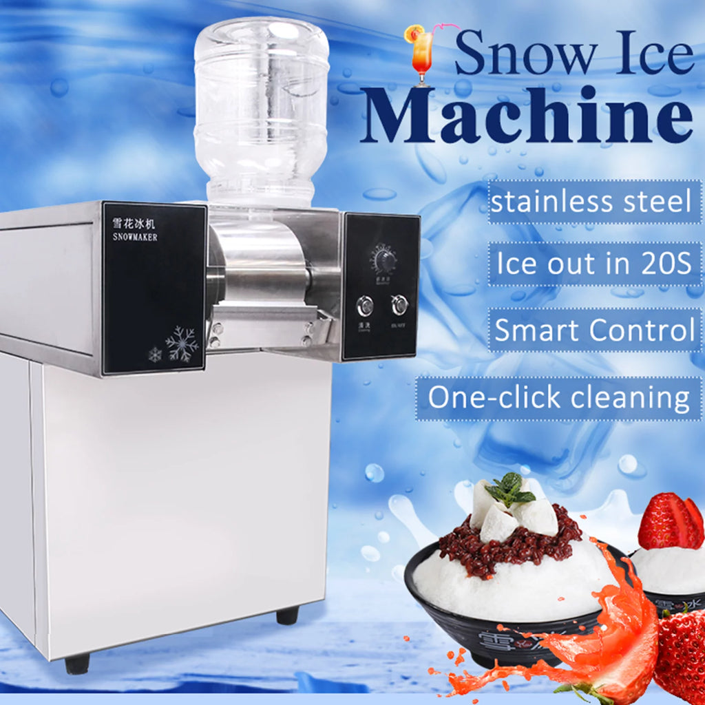 Commercial Snow Flake Ice Shaver 180kgs/Day Water Cooling K93149