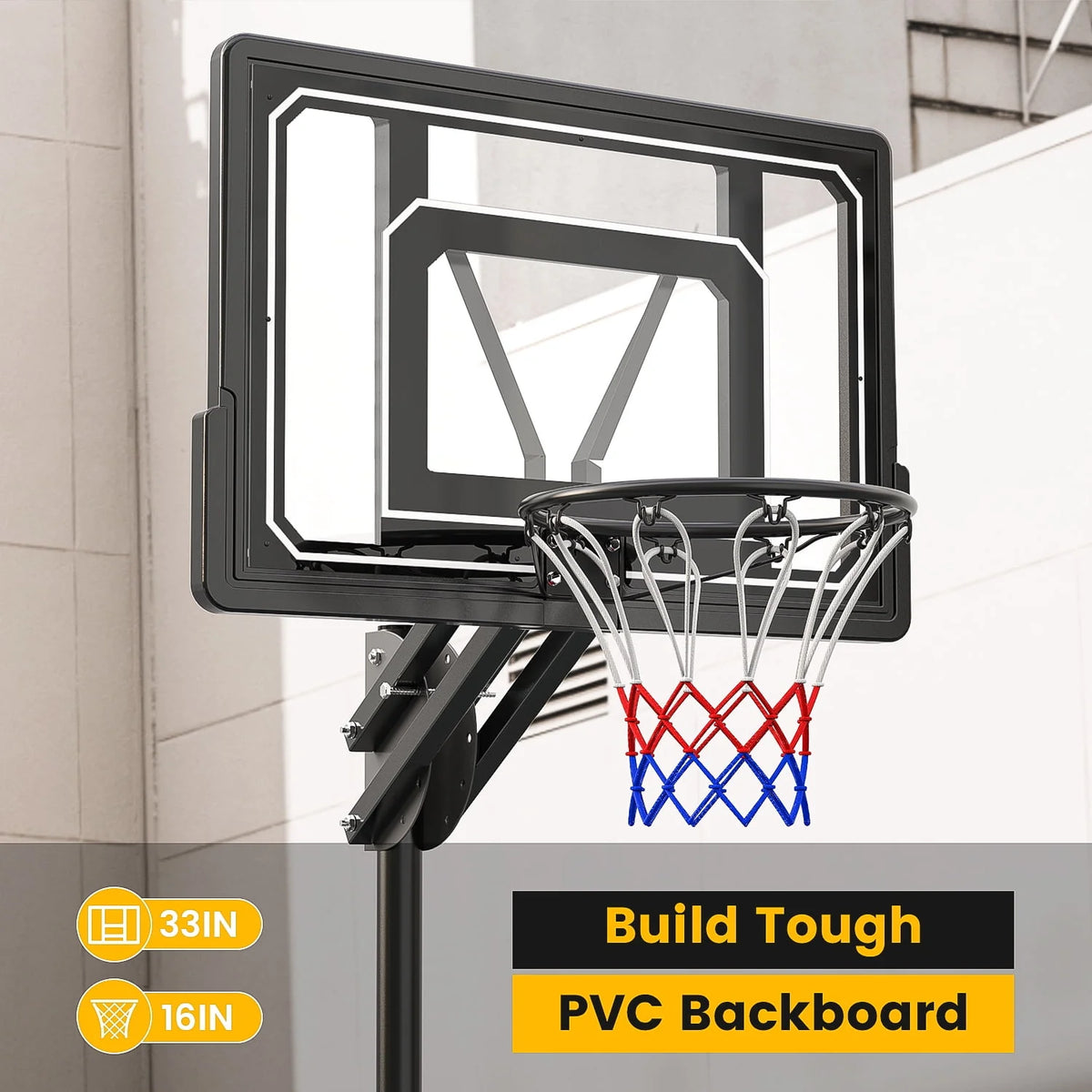 Portable Basketball Hoop & Goal System 5.5 - 9.5 ft. Adjustable J47958