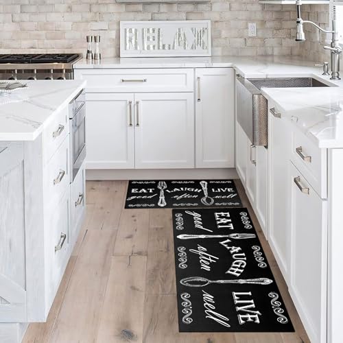 Boho Kitchen Mat Set of 2 Non Slip Thick Kitchen Rugs G813198