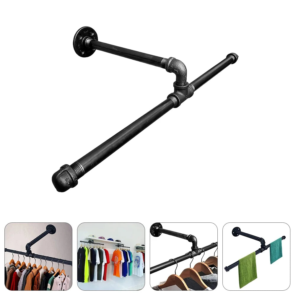 Wall Mounted Iron Clothing Rack N34103