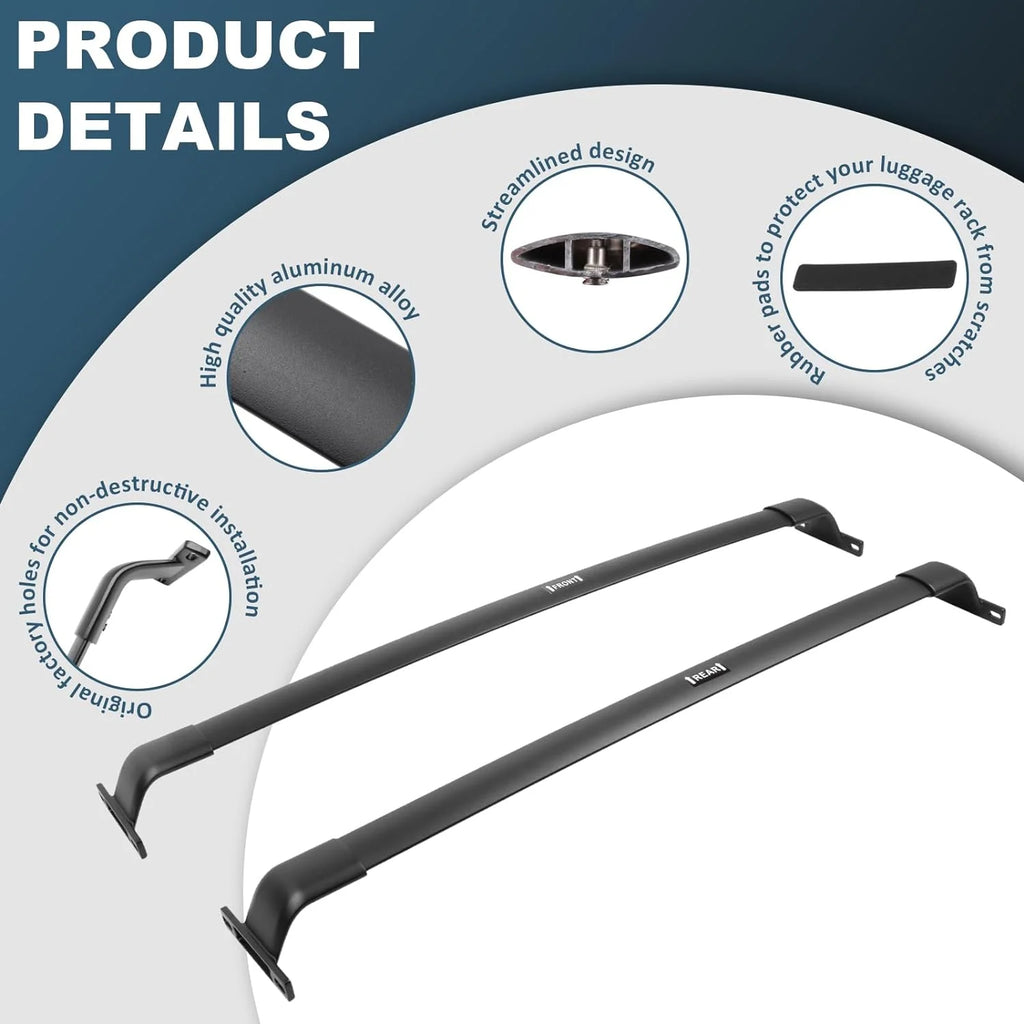Black Roof Rack Cross Bars U186