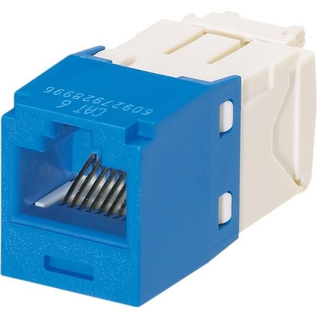 Blue CAT 6e RJ-45 1 Port Modular Insert C694