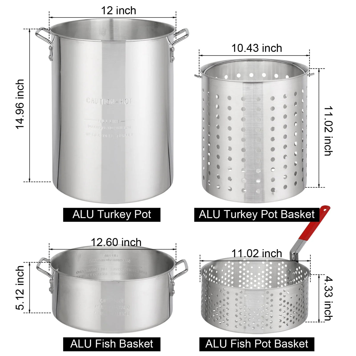 30qt Aluminum Outdoor Propane Fryer Z223161