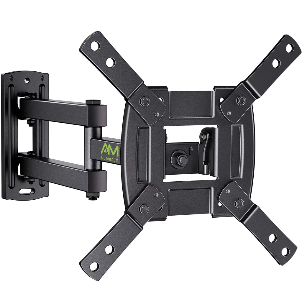Full Motion TV Wall Mount for 13-39 inch TVs with 360° Rotation Articulating Swivel Extension Arms and Tilt, 200x200mm S3091