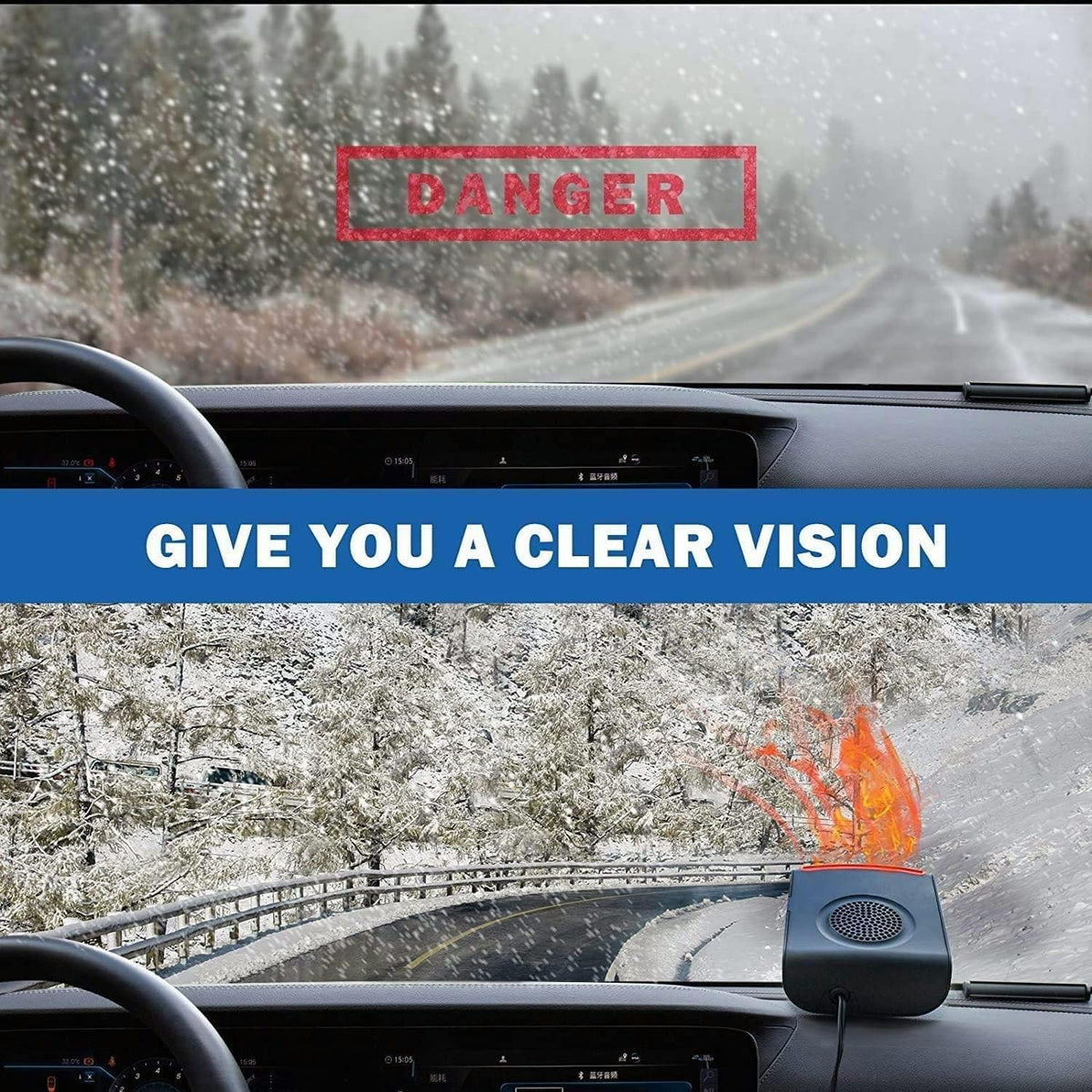 12V Portable Car Heater Defroster H495
