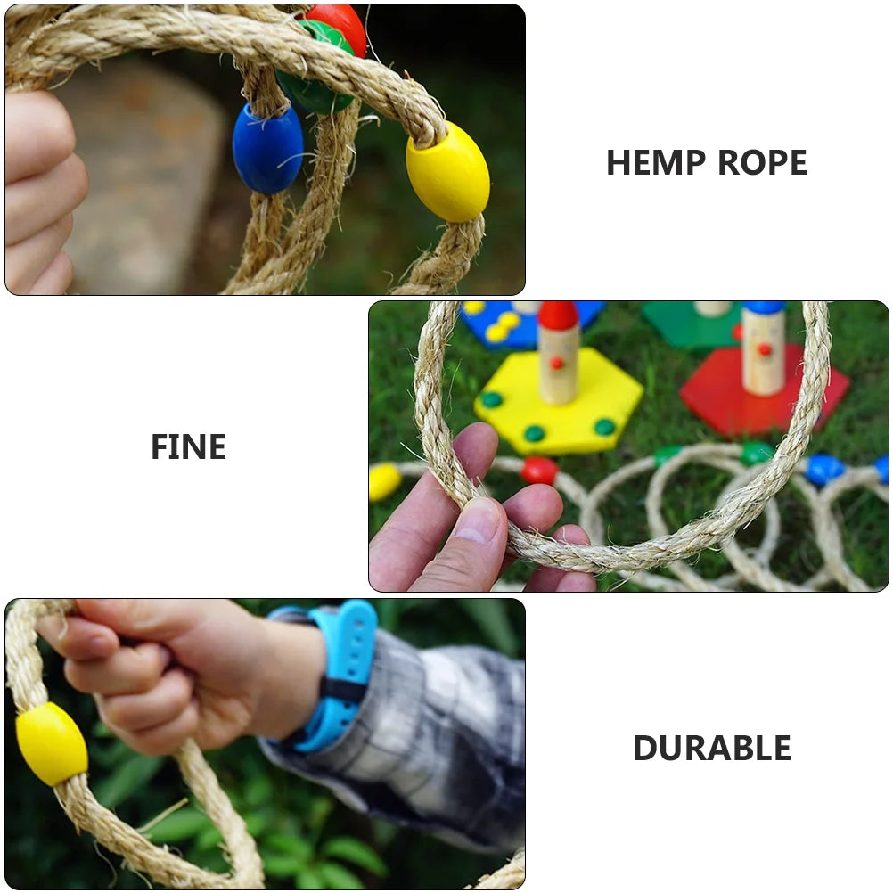 Natural Rope Throwing Ring Toys R1078