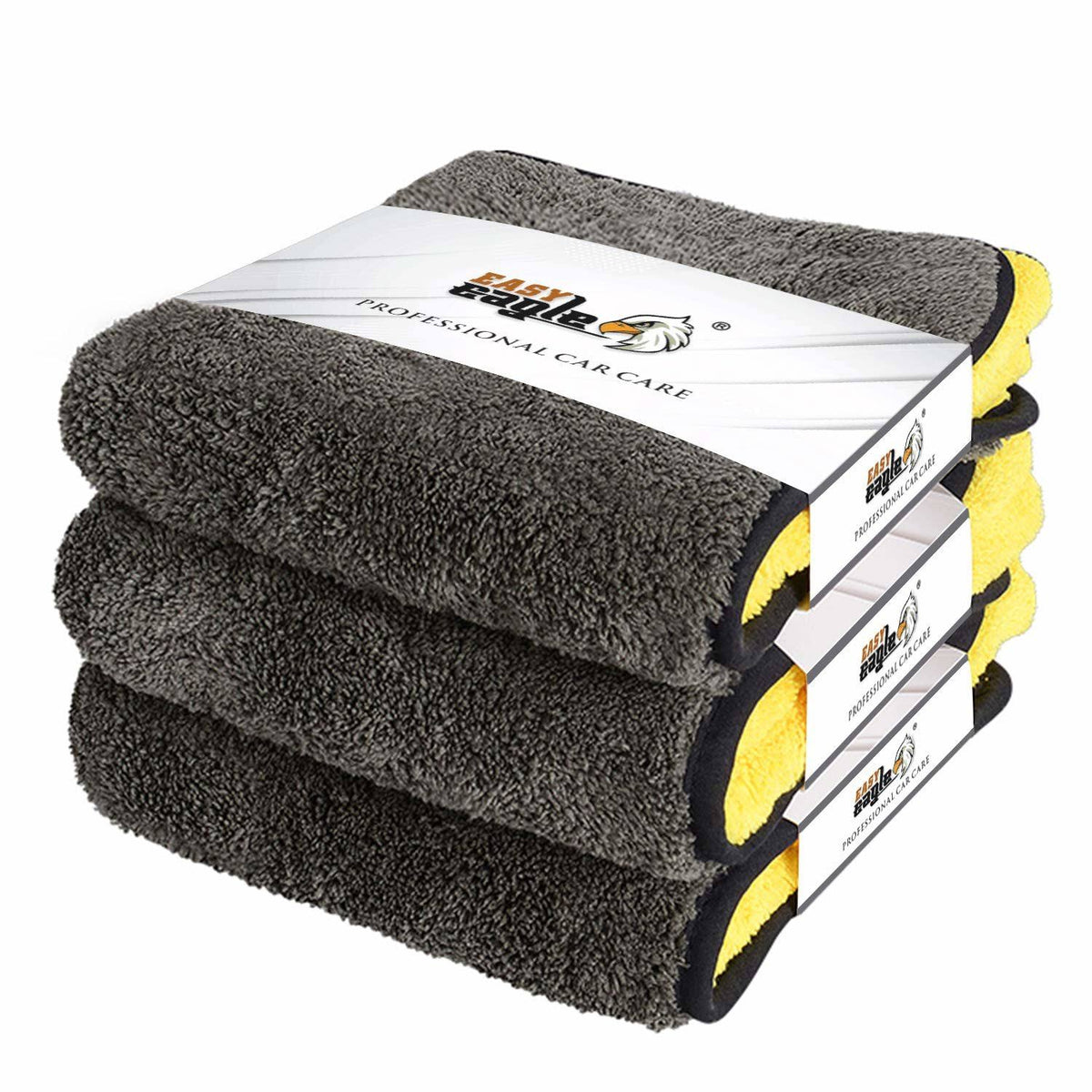 Microfiber Car Drying Towel 38x44CM, 1200gsm, Pack of 3 D109