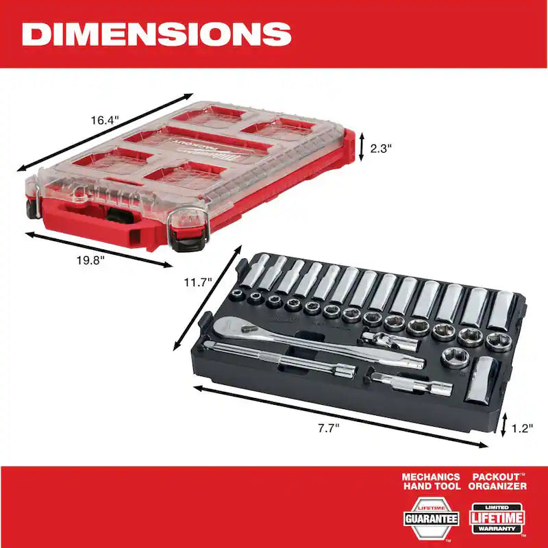 3/8 in. Drive Metric Ratchet and Socket Mechanics Tool Set 40-Piece A792