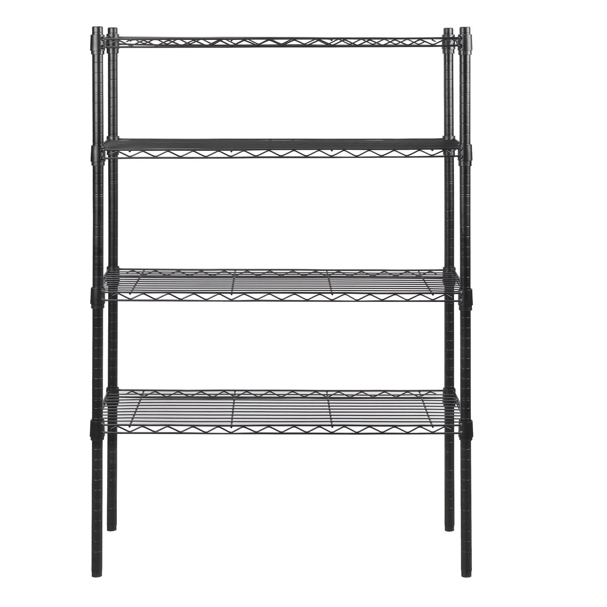 4 Tier Black Wire Shelf Unit N5748