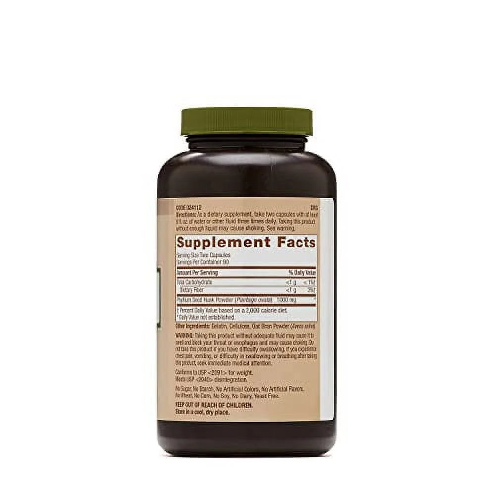 Psyllium Seed Husk 500mg 180 Capsules F6352