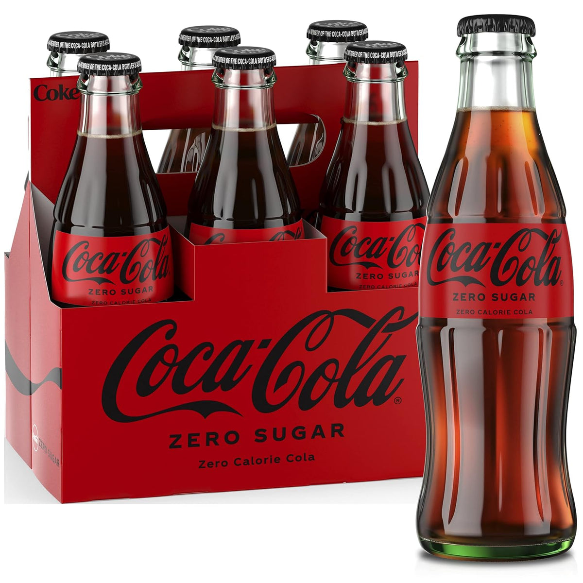 8 fl oz 6 Pack Glass Bottles X716149