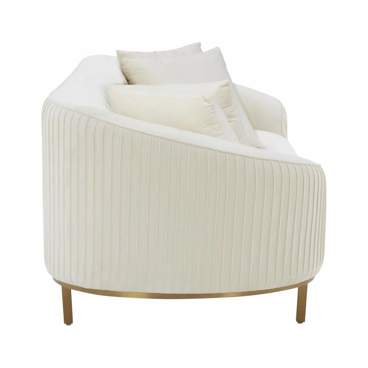 Pleated Velvet Sofa W956749
