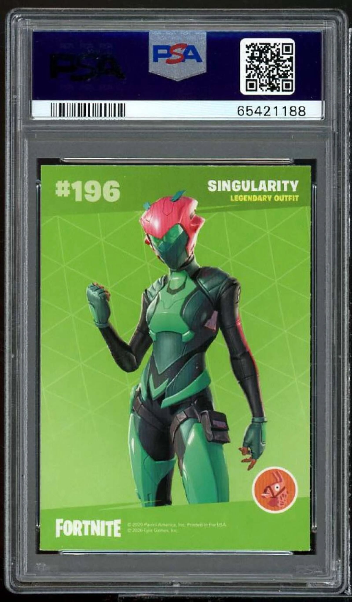 2020 Panini Fortnite USA Optichrome Holo #196 PSA 9 B74259