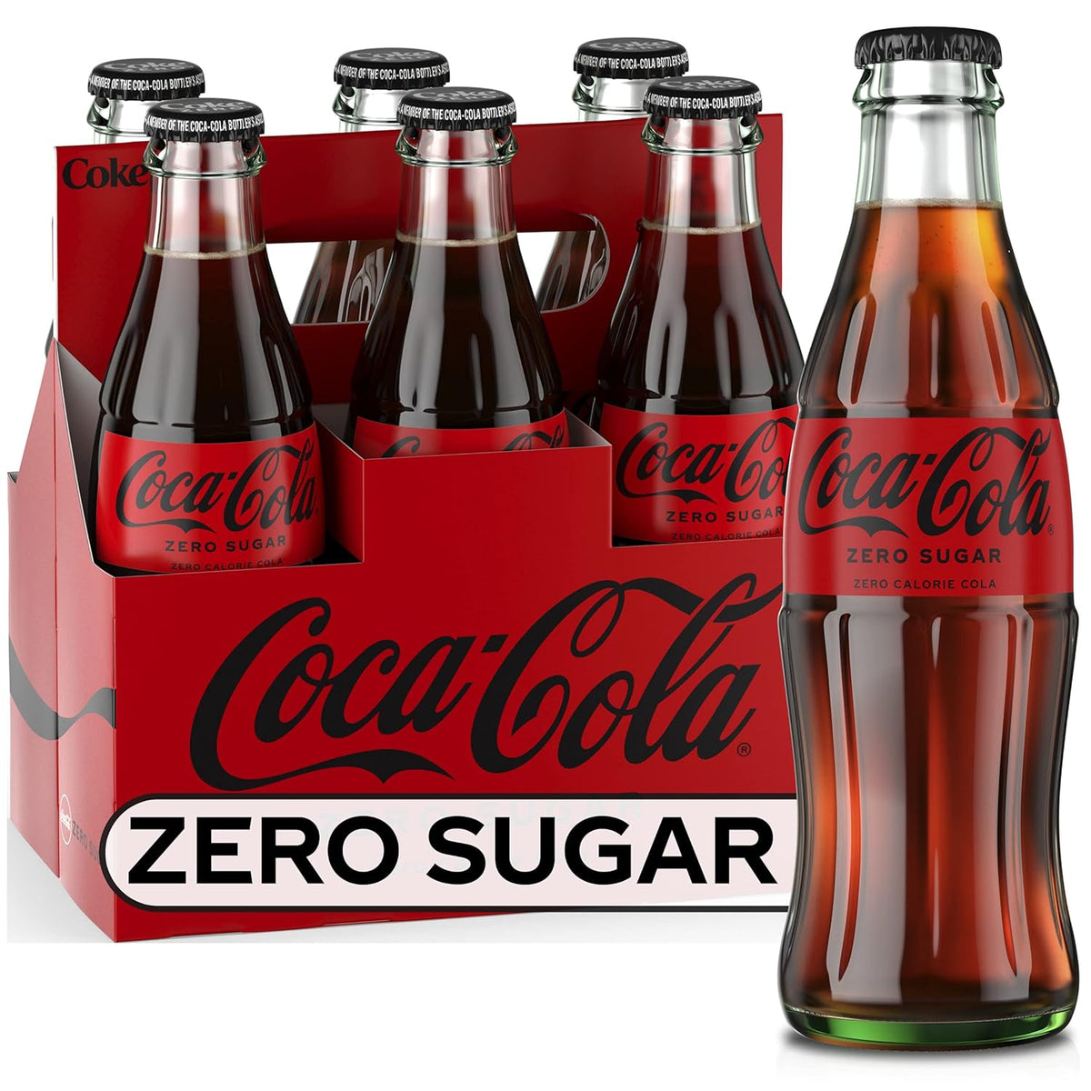 8 fl oz 6 Pack Glass Bottles X716149