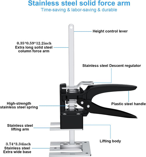 12inch Portable Height Adjustable Labor-Saving Arm Lift Jack (2PCS) L1102