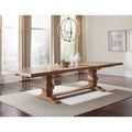 Rustic Smoke Double Pedestal Dining Table D244654