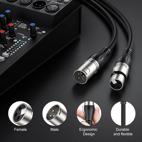 100 Ft XLR Microphone Cable, Black Z45521