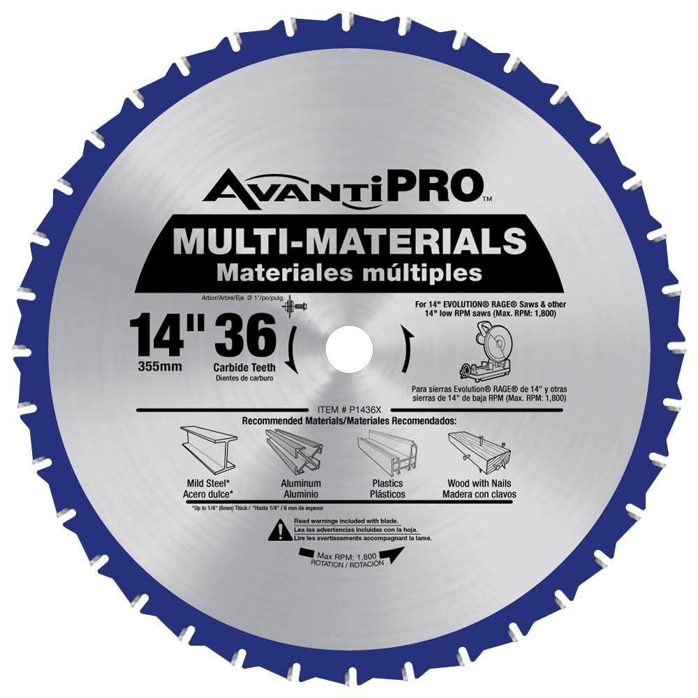 14 in. x 36 in. Tooth Multi-Material Saw Blade T49819
