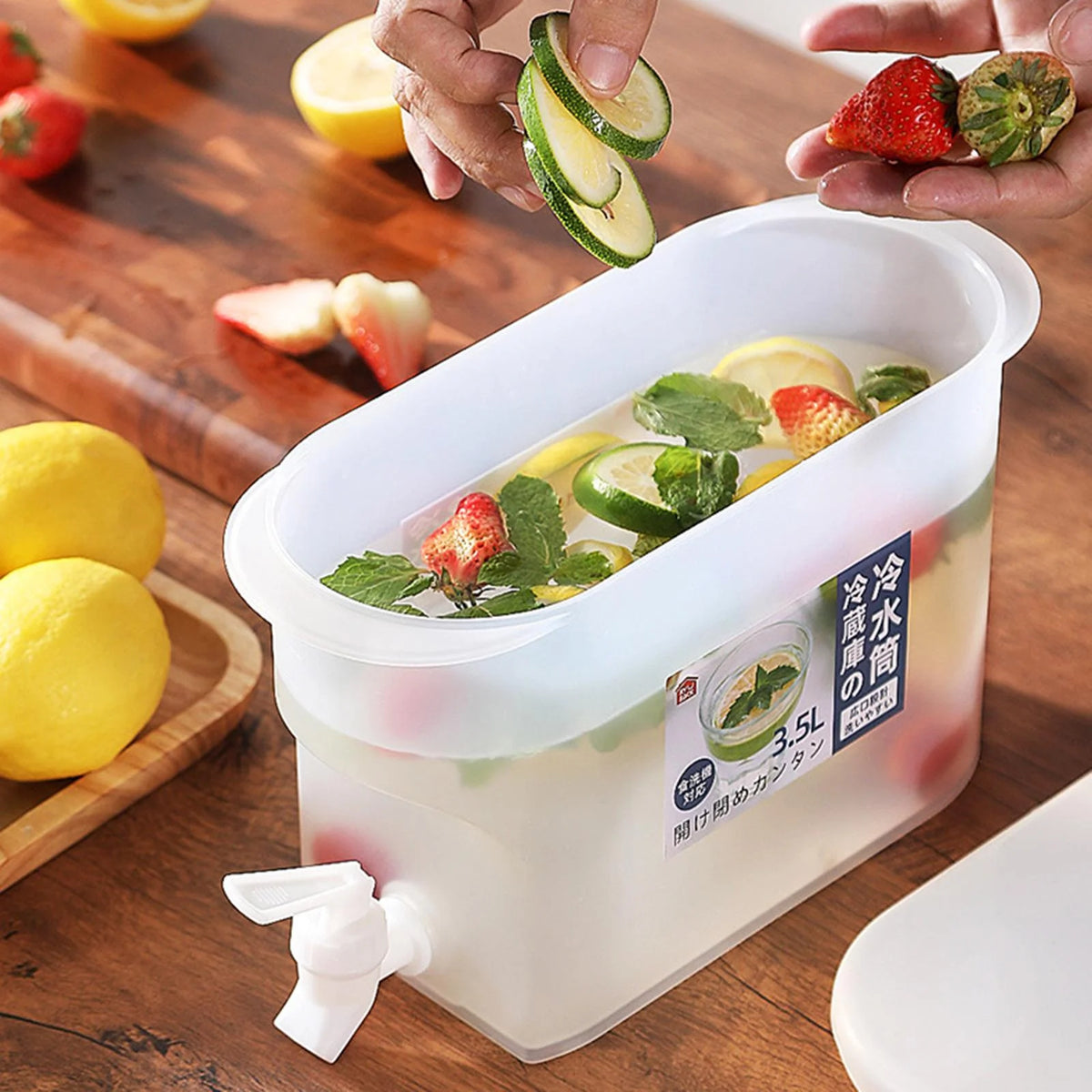 1 Gallon Transparent Water Jug Kettle Container U1121