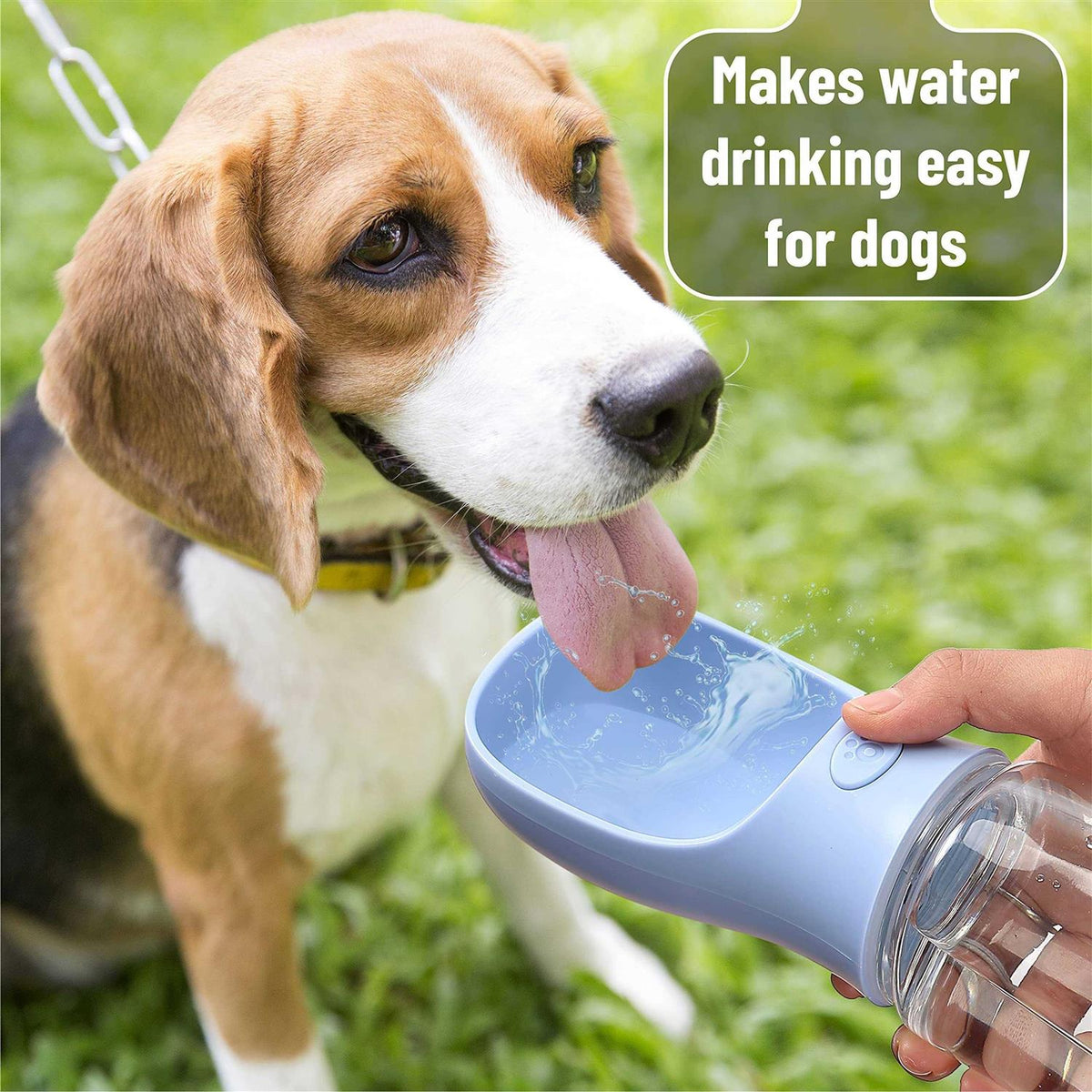 Blue 19oz Portable Dog Water Bottle D632299