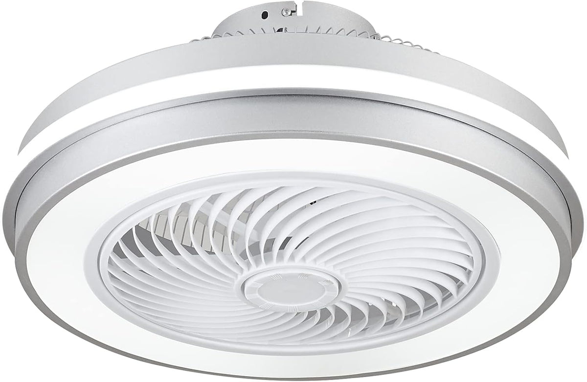 Modern LED Low Profile Ceiling Fan with Light and Remote R653
